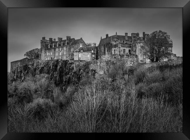 Stirling Castle Black and White  Framed Print by Anthony McGeever