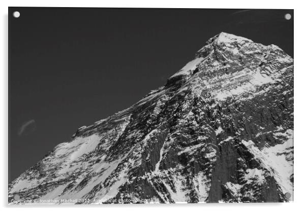 The Summit of Mount Everest Nepal Acrylic by Jonathan Mitchell
