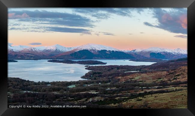 Loch Lomond from Conic Hill Framed Print by Kay Roxby
