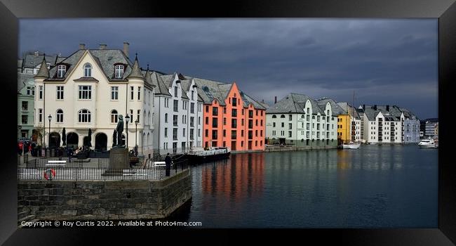 Colours of Alesund Framed Print by Roy Curtis