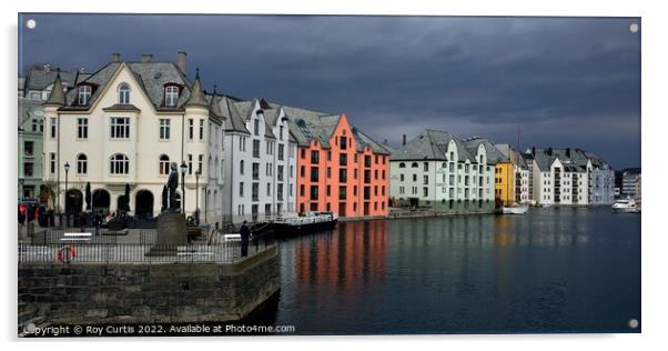 Colours of Alesund Acrylic by Roy Curtis