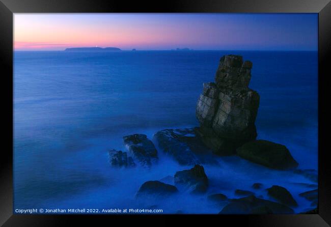 Cape Carvoeiro Peniche Portugal Framed Print by Jonathan Mitchell