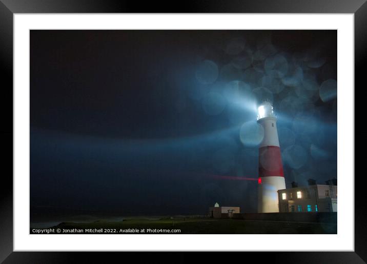 Portland Bill Lighthouse Dorset England UK Framed Mounted Print by Jonathan Mitchell