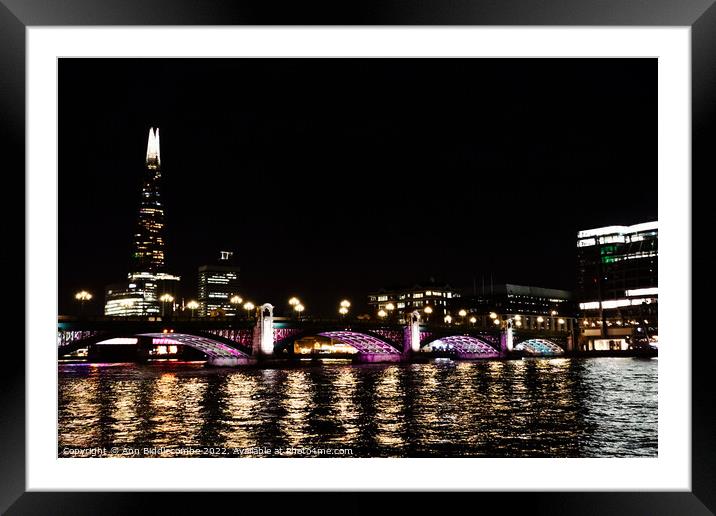 Reflections of London Framed Mounted Print by Ann Biddlecombe