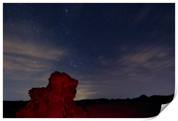 Night sky Tenerife Print by Phil Crean
