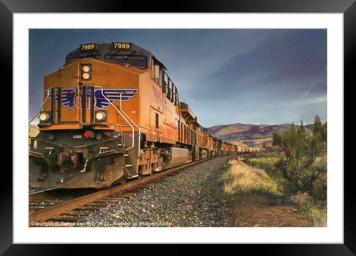 7989 - Nine Engines Framed Mounted Print by Donna Kennedy