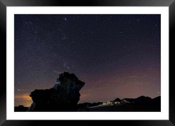 Night sky Tenerife Framed Mounted Print by Phil Crean