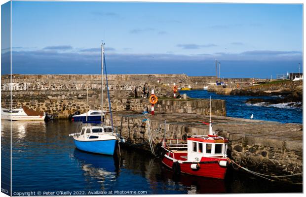 Portsoy Harbour, Aberdeenshire Canvas Print by Peter O'Reilly
