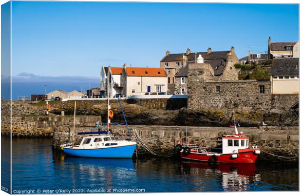 Portsoy Harbour, Aberdeenshire Canvas Print by Peter O'Reilly