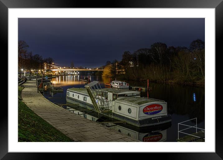 Minerva Chester boat on the River Dee Framed Mounted Print by Paul Madden