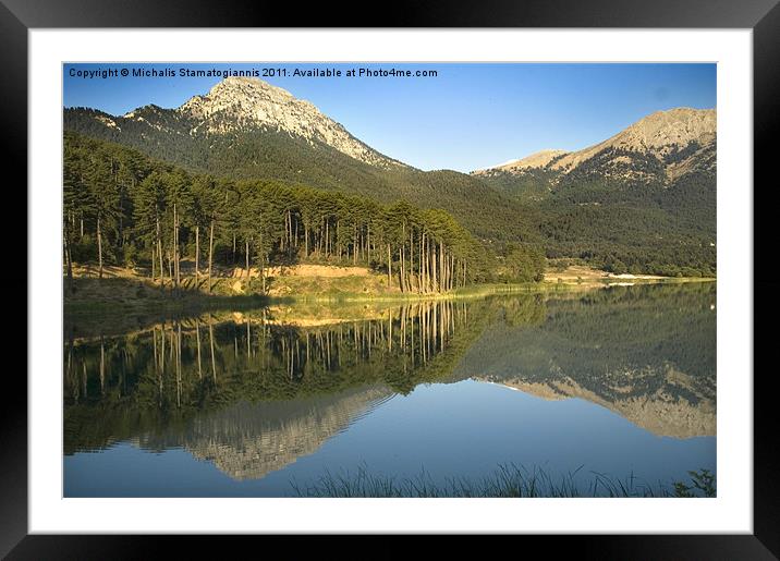 Doxa Lake Framed Mounted Print by Michalis S