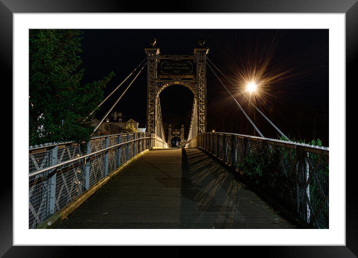 Queens Park Bridge in Chester Framed Mounted Print by Paul Madden
