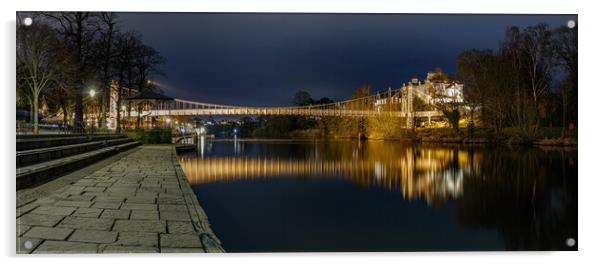 Queens Park Bridge Chester Acrylic by Paul Madden