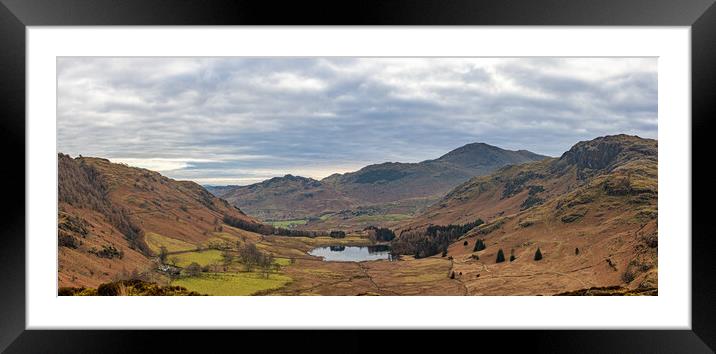Blea Tarn Lake District from Side Pike Framed Mounted Print by Paul Madden