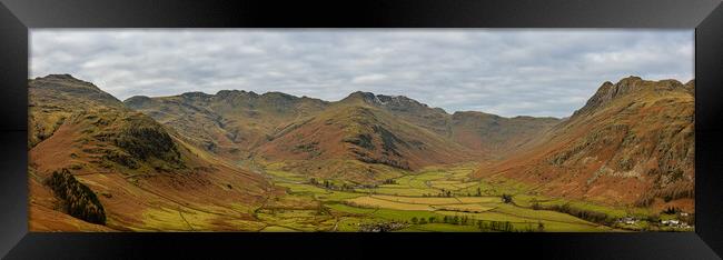 Great Langdale and Mickleden Valley Framed Print by Paul Madden