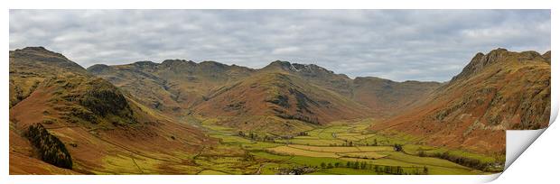 Great Langdale and Mickleden Valley Print by Paul Madden