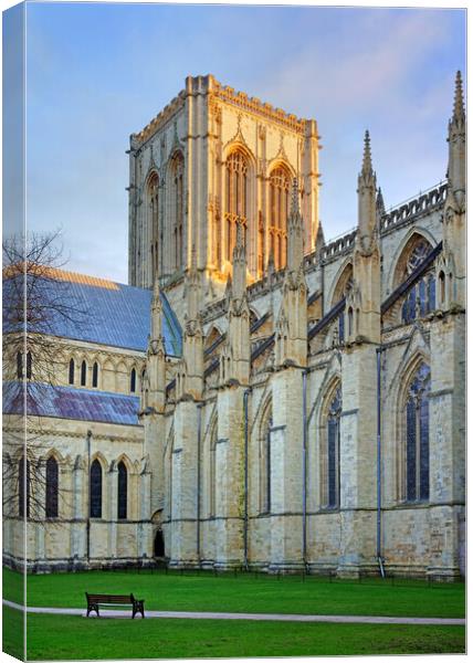 Central Tower, York Minster Canvas Print by Darren Galpin