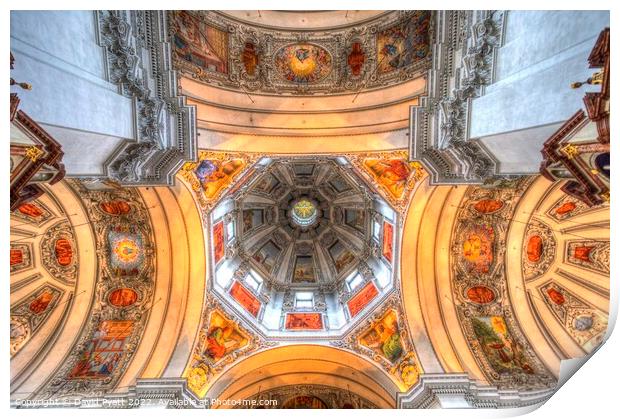 Salzburg Cathedral Dome  Print by David Pyatt