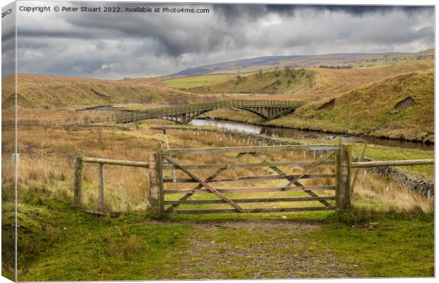 Hill walking around Horton in Ribblesdale in the Yorkshire Dales Canvas Print by Peter Stuart