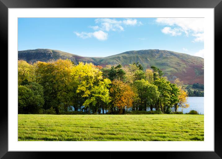 Autumn Colours at Ullswater Framed Mounted Print by Keith Douglas