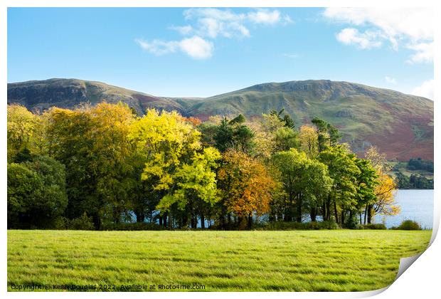Autumn Colours at Ullswater Print by Keith Douglas