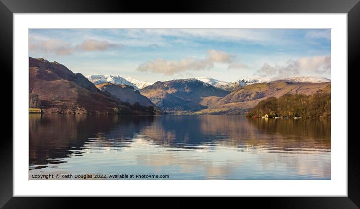 Ullswater Framed Mounted Print by Keith Douglas