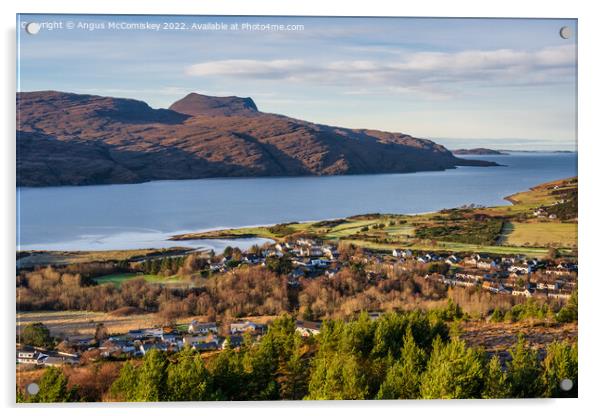 View across Loch Broom from Ullapool Hill Acrylic by Angus McComiskey