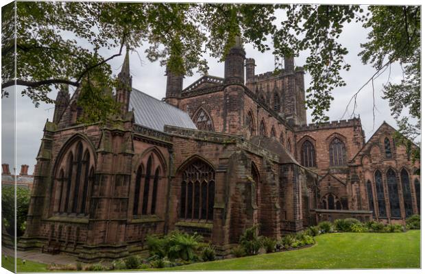 Chester Cathedral in HDR Canvas Print by Jason Wells