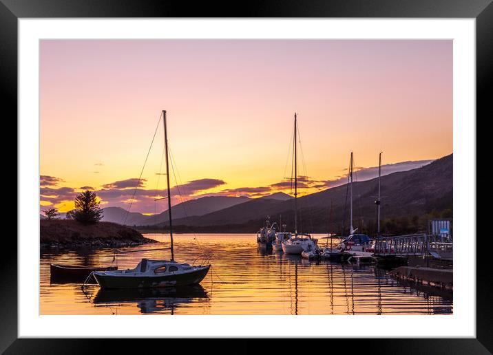 loch leven Framed Mounted Print by chris smith