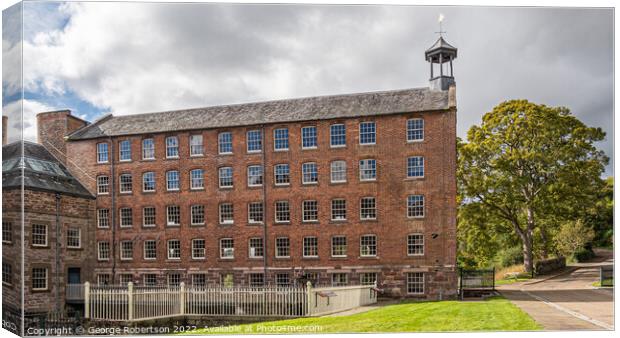 Bell Mill at Stanley Mills Canvas Print by George Robertson