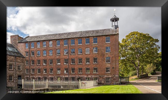 Bell Mill at Stanley Mills Framed Print by George Robertson