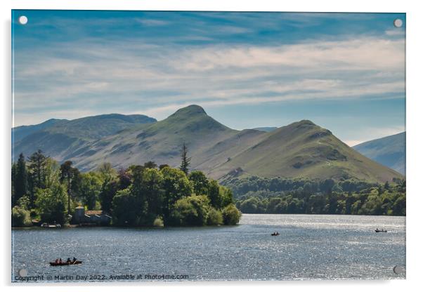 Majestic Landscape of Derwentwater Acrylic by Martin Day