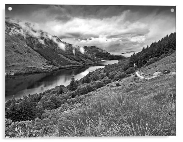 Rain clearing over the loch Acrylic by Gary Eason