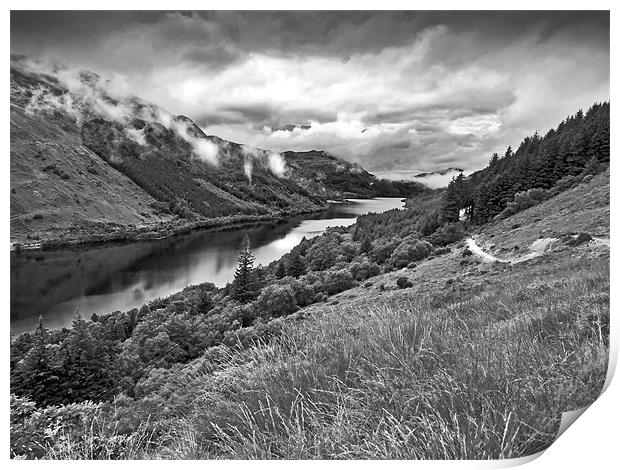 Rain clearing over the loch Print by Gary Eason