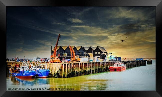 Whitstable Harbour Framed Print by Jeremy Sage