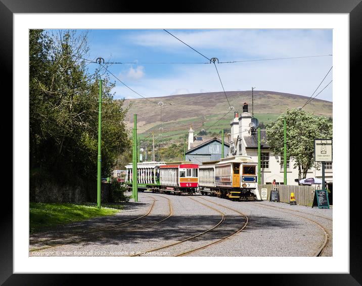 Manx Electric Railway Laxey Isle of Man Framed Mounted Print by Pearl Bucknall