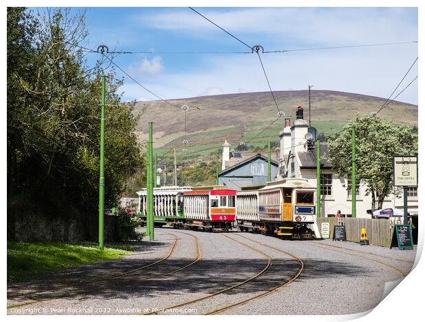 Manx Electric Railway Laxey Isle of Man Print by Pearl Bucknall