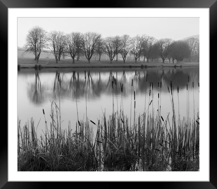 Reflections Dalswinton  Framed Mounted Print by christian maltby