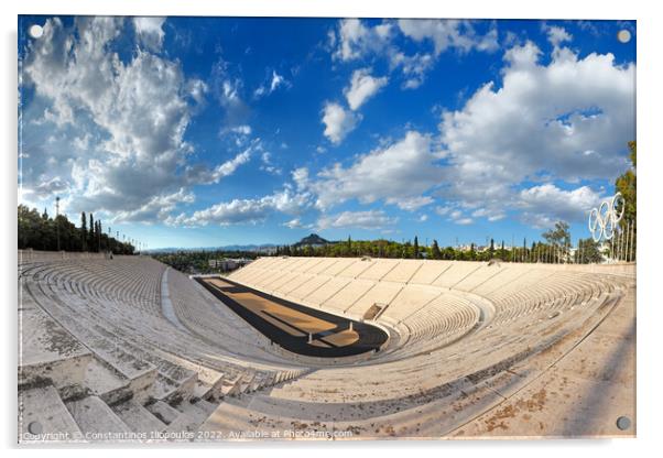 Panathenaic Stadium, Greece Acrylic by Constantinos Iliopoulos