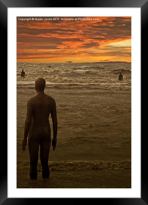 Another Place by Anthony Gormley. Framed Mounted Print by K7 Photography