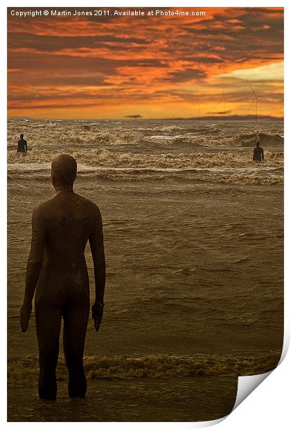 Another Place by Anthony Gormley. Print by K7 Photography