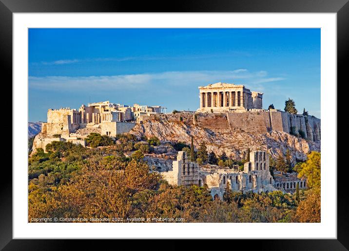 Parthenon, Greece Framed Mounted Print by Constantinos Iliopoulos