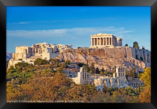 Parthenon, Greece Framed Print by Constantinos Iliopoulos
