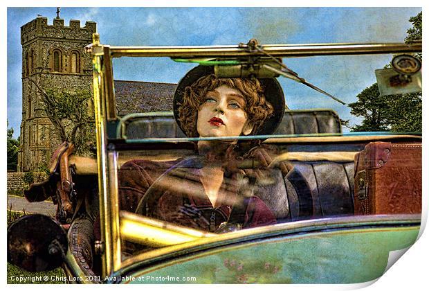 Beware of Mannequin Drivers Print by Chris Lord