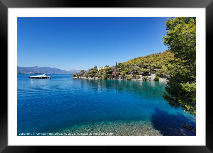Poros, Greece Framed Mounted Print by Constantinos Iliopoulos