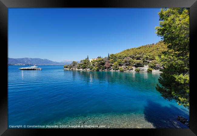 Poros, Greece Framed Print by Constantinos Iliopoulos