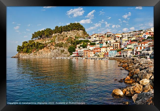  The colorful houses of Parga, Greece Framed Print by Constantinos Iliopoulos