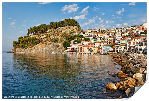  The colorful houses of Parga, Greece Print by Constantinos Iliopoulos