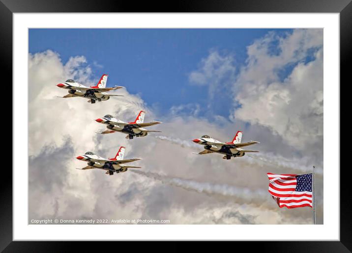 The Thunderbirds Framed Mounted Print by Donna Kennedy