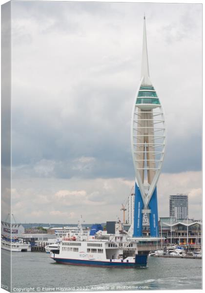 Spinnaker Tower in Portsmouth Canvas Print by Elaine Hayward